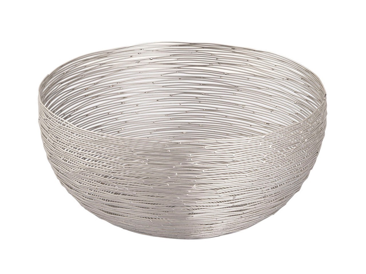 tinkaro Obstkorb 4-teilig ALARICO Metall Brotkorb Silber