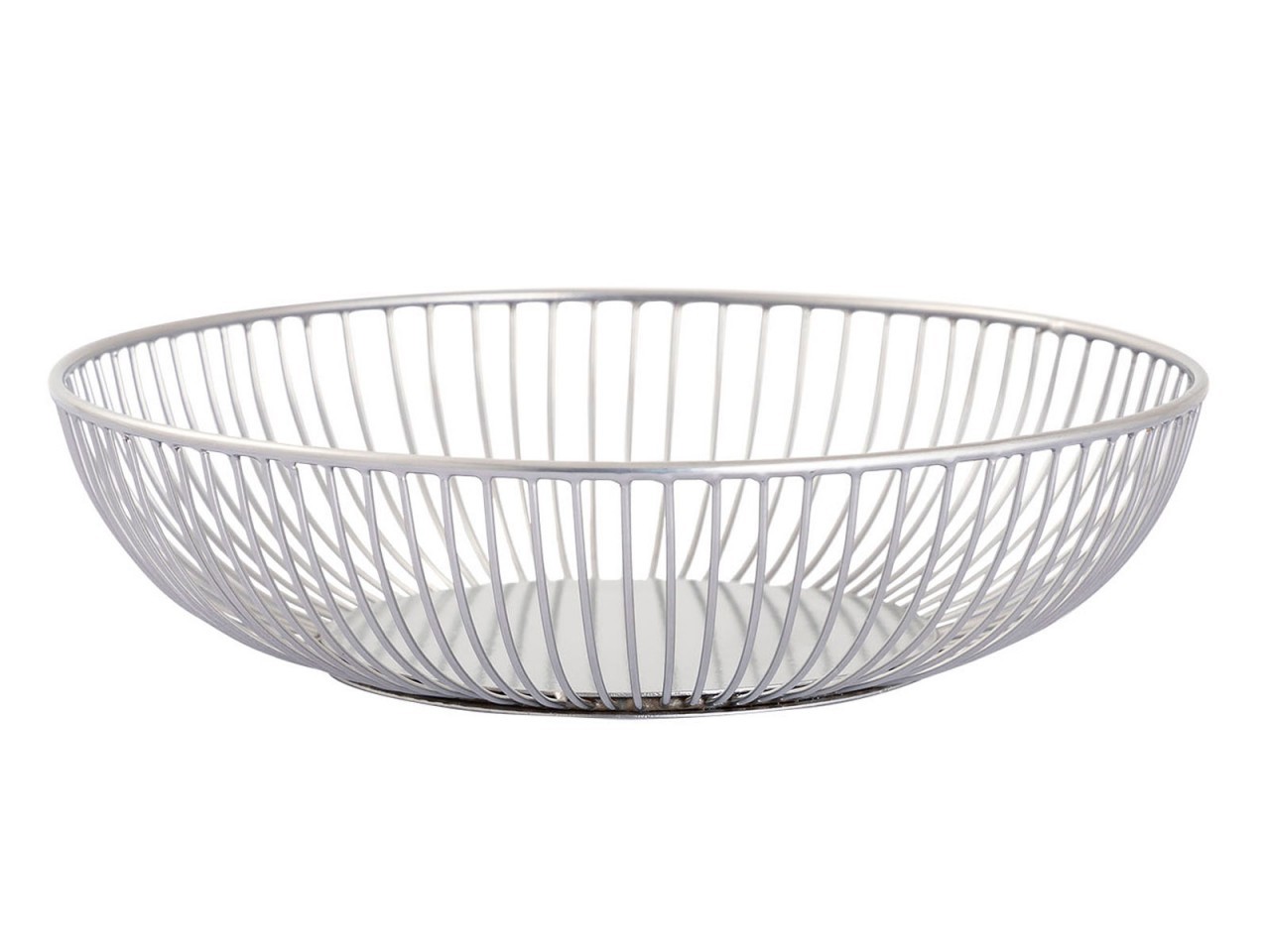 tinkaro Brotkorb 2er Set VETON Metall Obstschale Silber