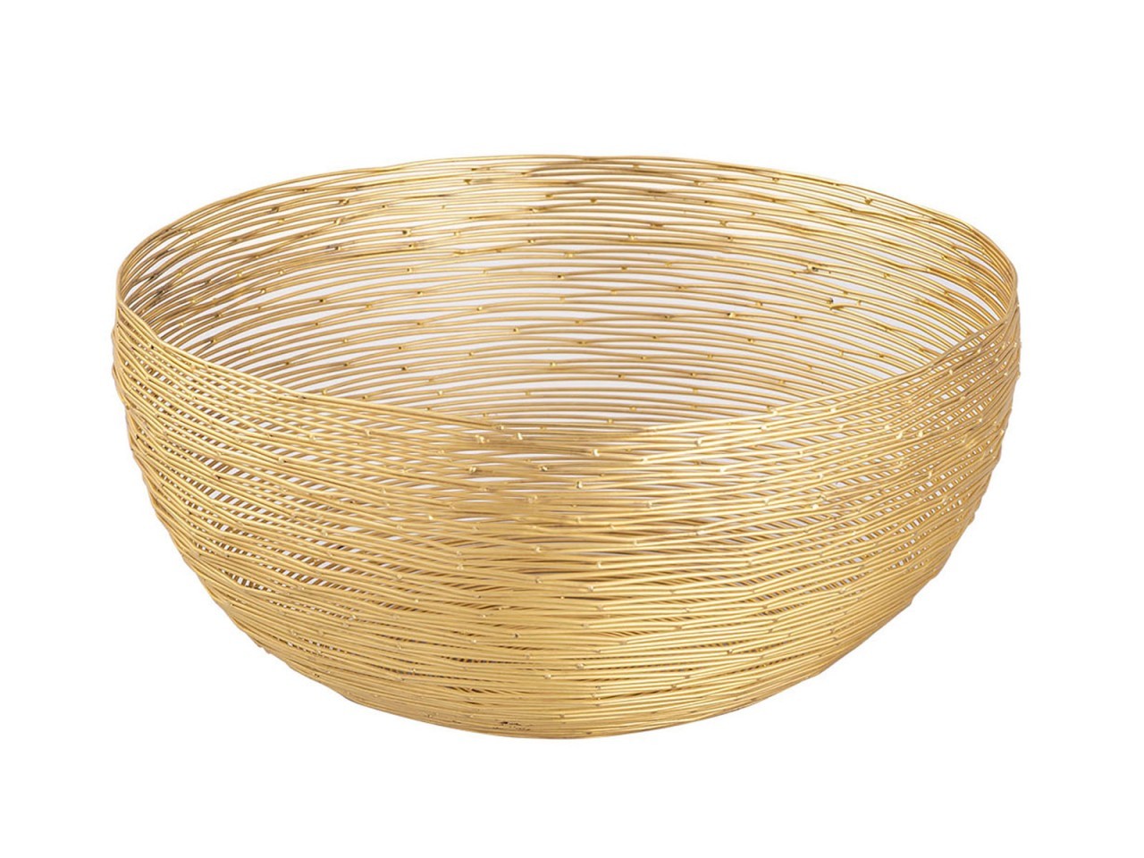 tinkaro Brotkorb LUBINA Metall Obstkorb Gold