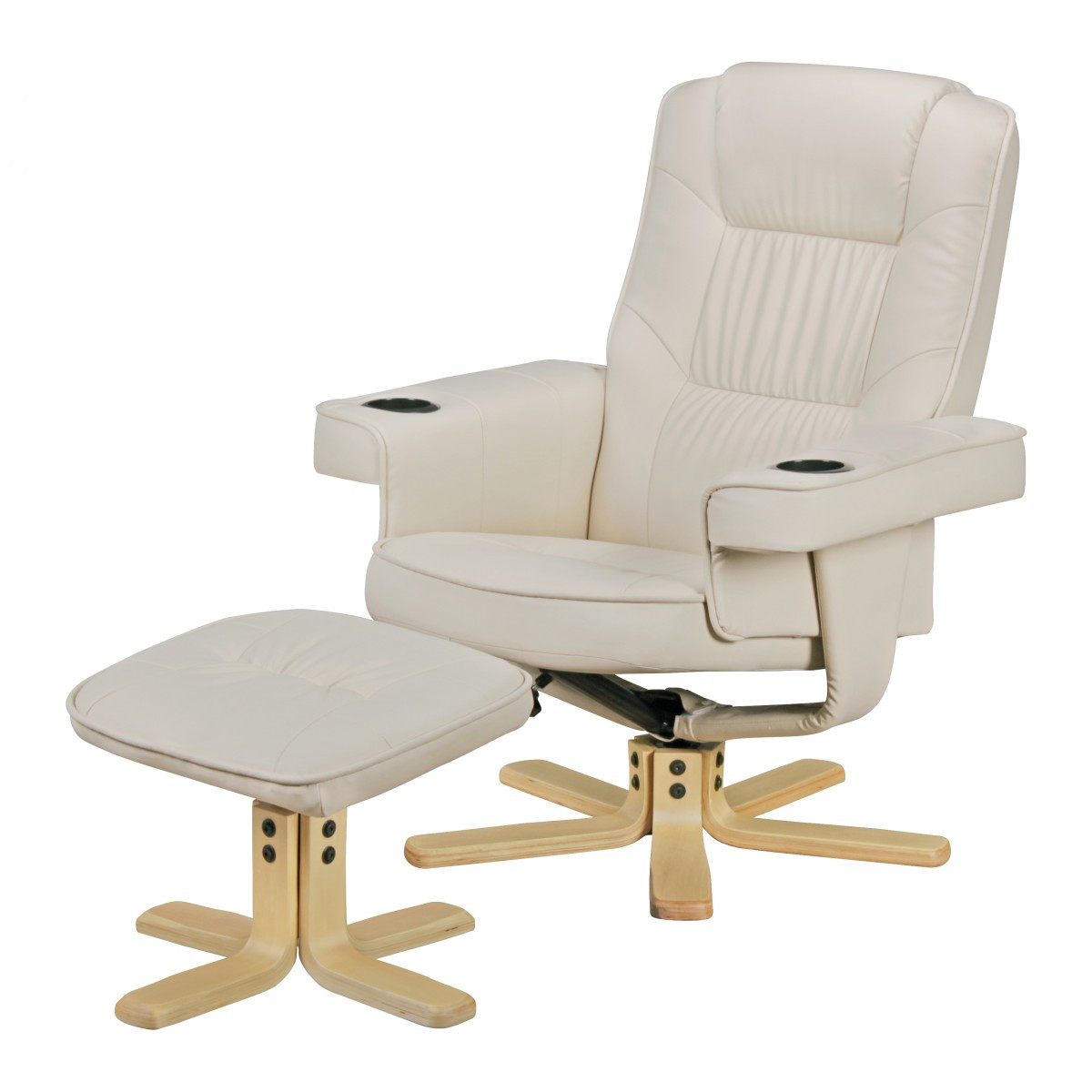 tinkaro Fernsehsessel BORASH Kunstleder TV-Sessel Beige
