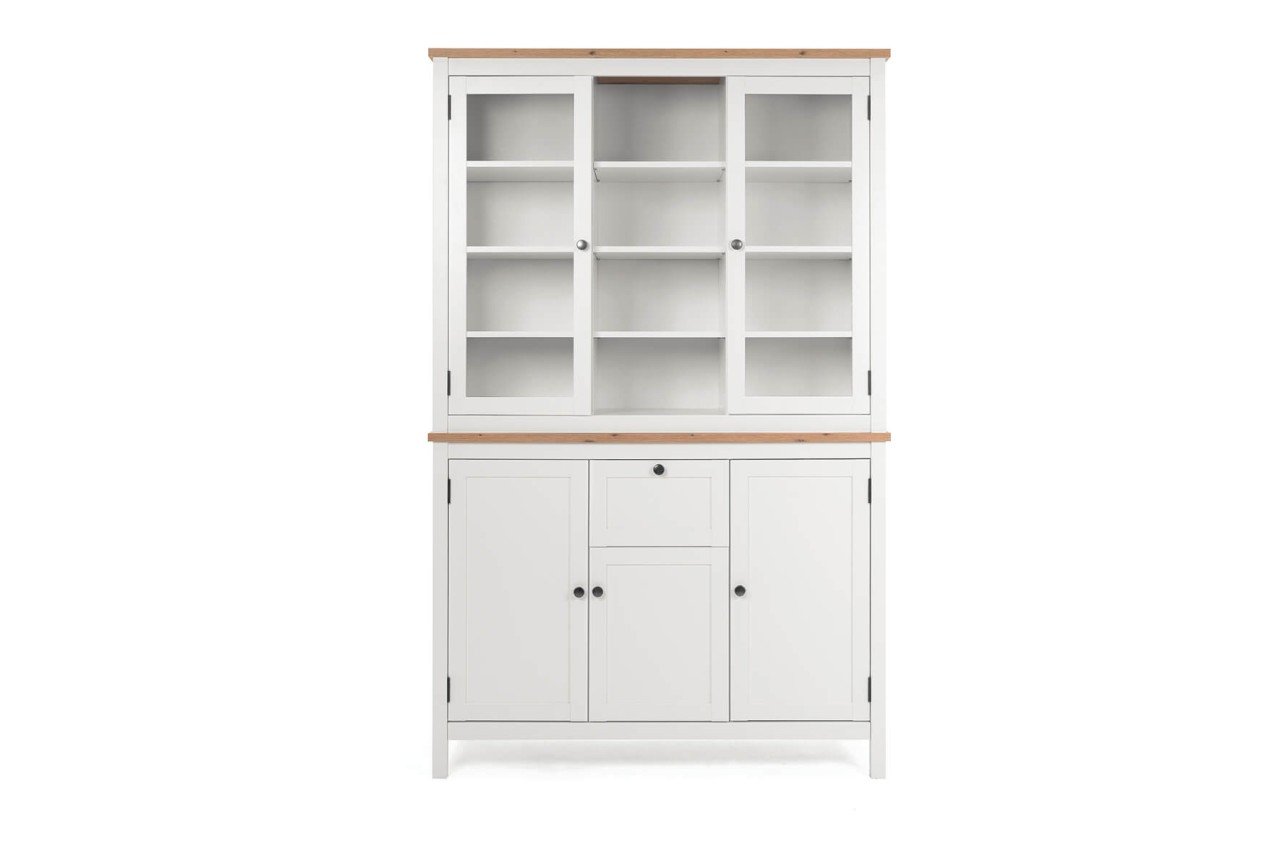 finori Buffetaufsatz Bergen 120 cm weiß Dekor Artisan Oak Buffetschrank