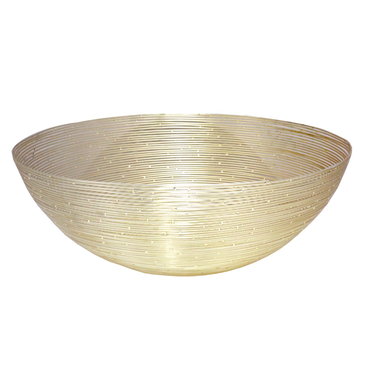 tinkaro Obstschale RAUF Aluminium Brotkorb Gold