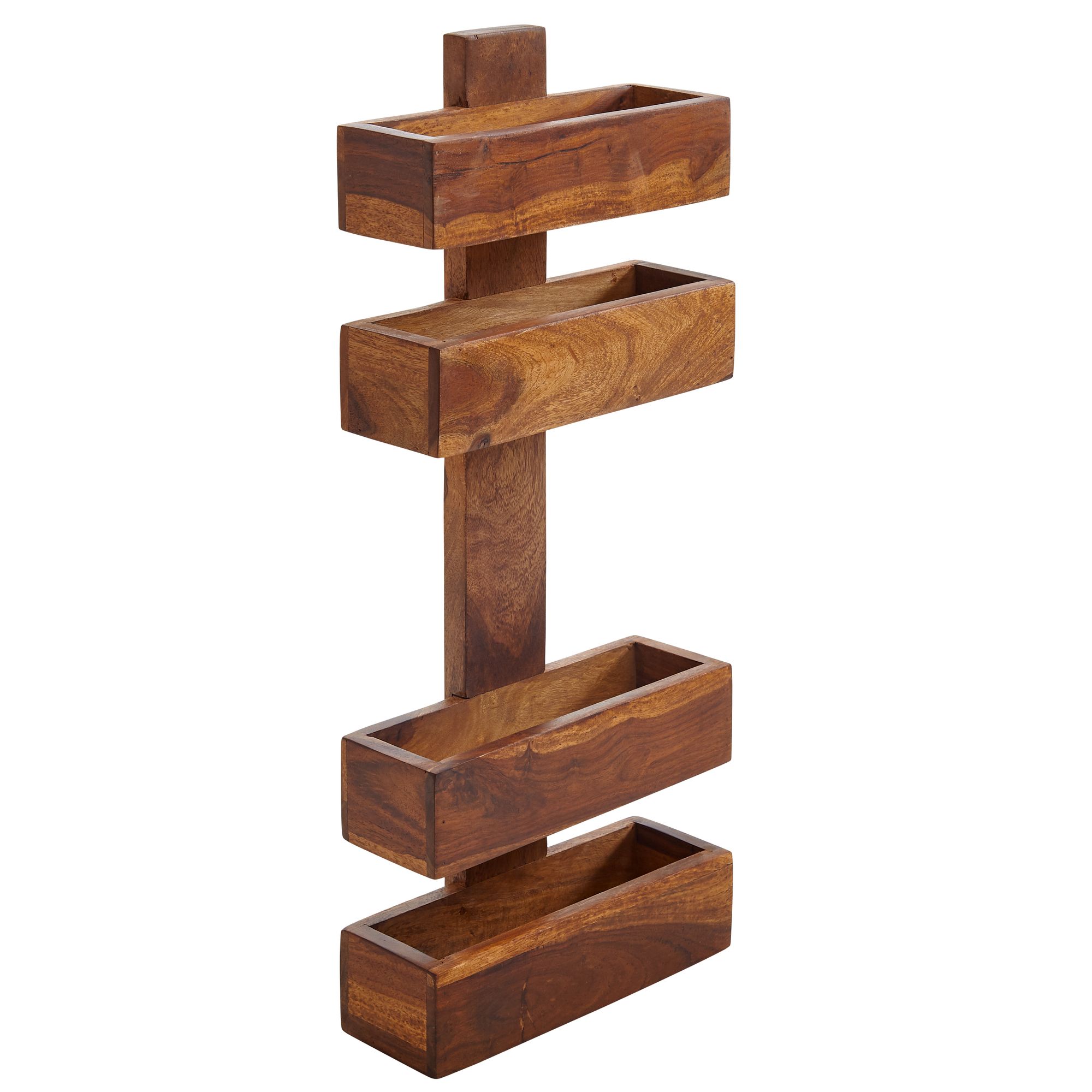 WOHNLING Zeitungsständer MUMBAI Massivholz Sheeshame