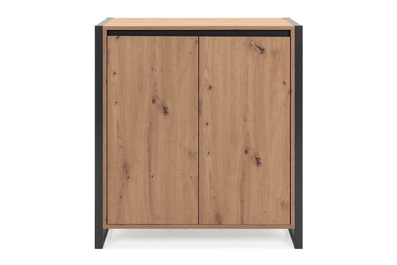 finori Kommode Denver 80 cm Dekor Artisan Oak/anthrazit Beistellkommode