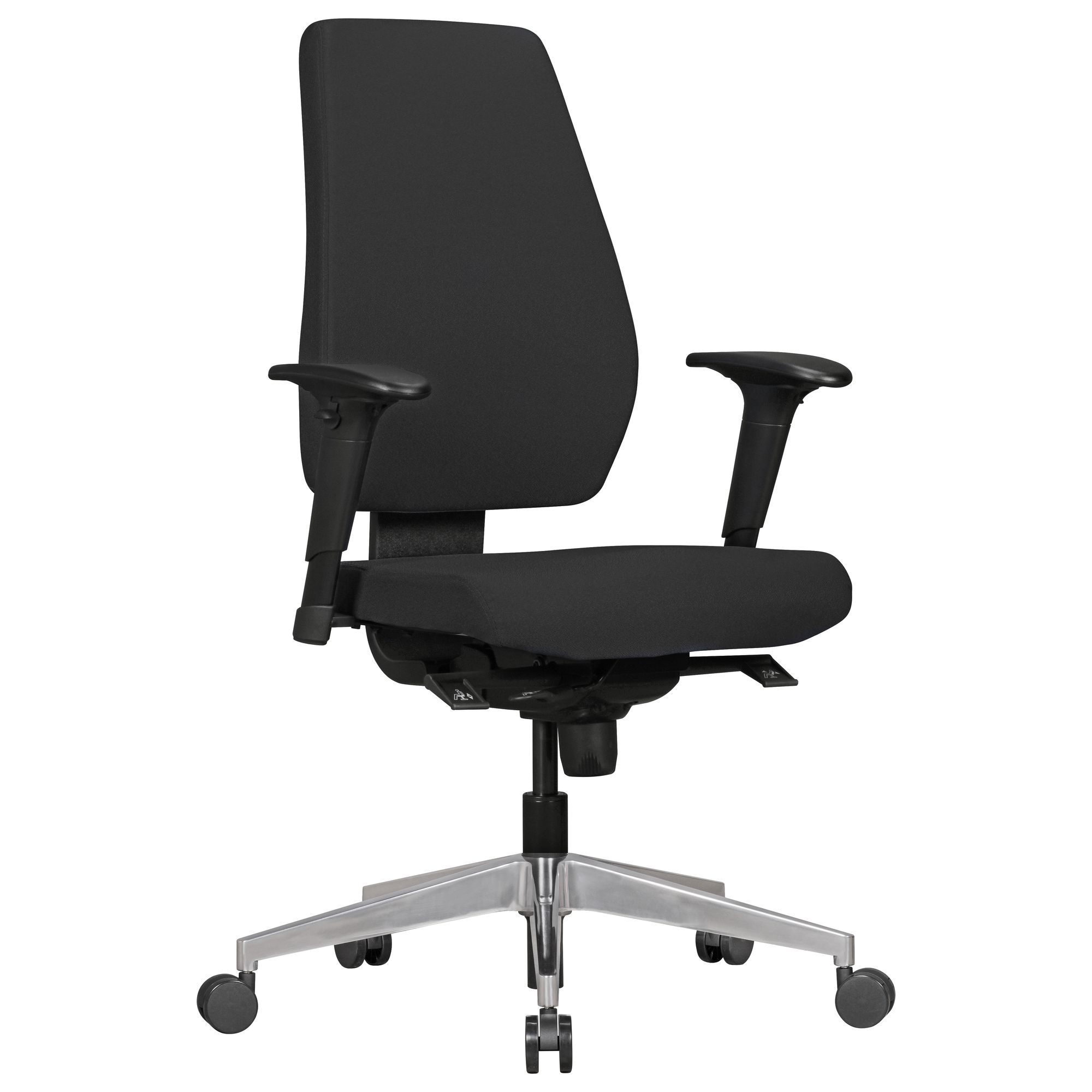 AMSTYLE Bürostuhl DARIUS mit Stoff-Bezug in Schwarz | Design Schreibtisch-Stuhl
