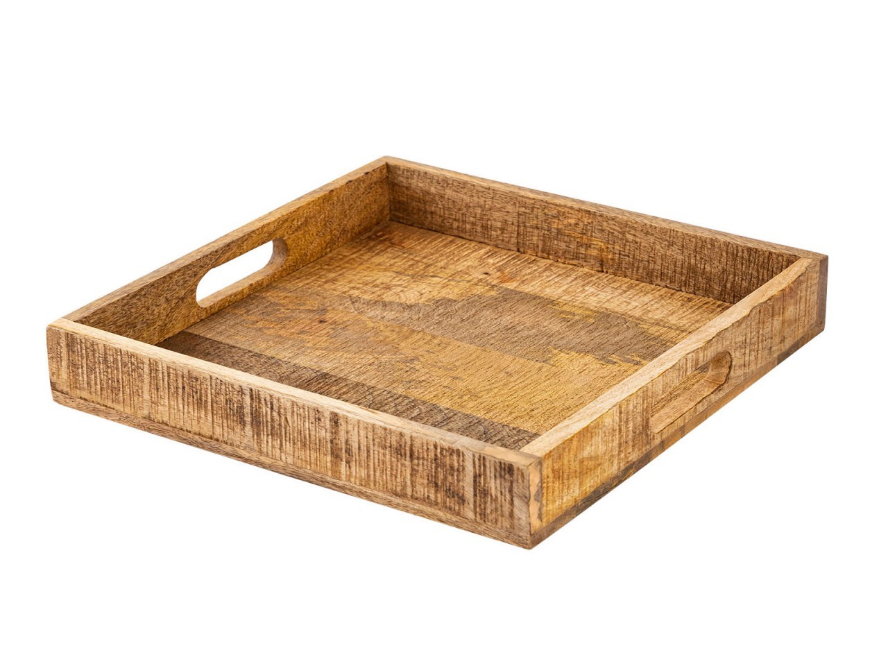 tinkaro Holztablett BEKTAS Mangoholz Serviertablett Braun