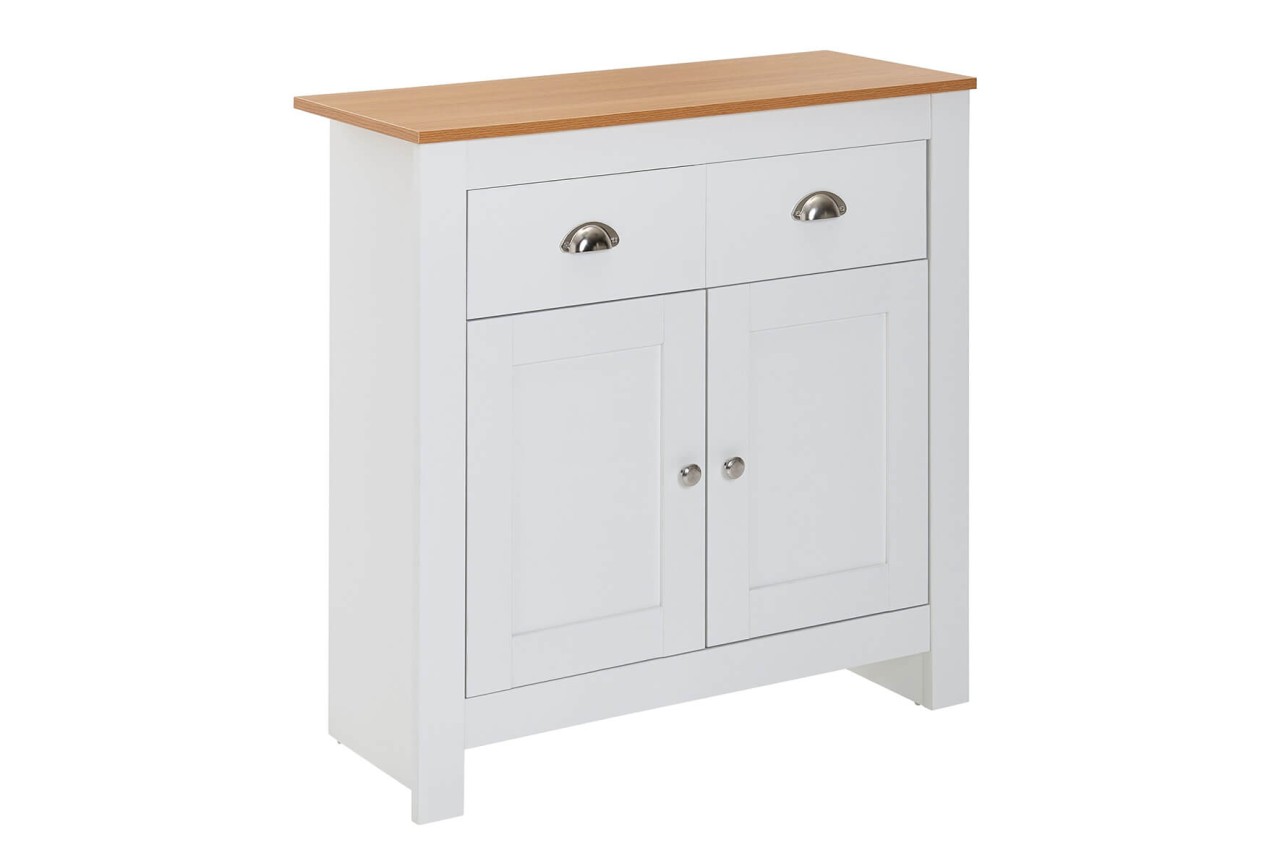 tinkaro Sideboard rechteckig BUDDY Holz Flurkommode Weiß