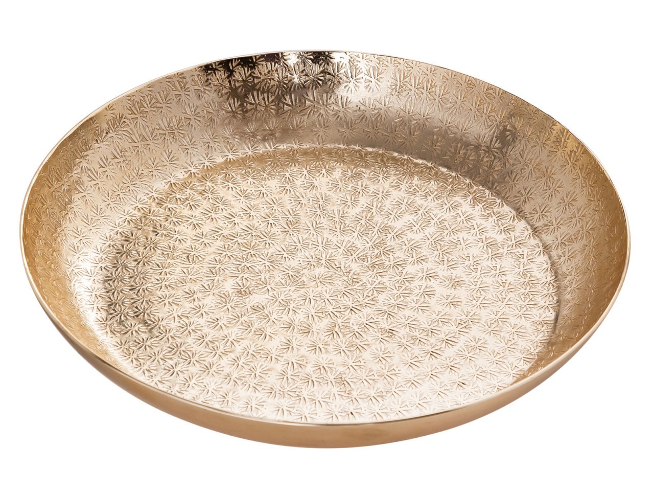 tinkaro Kerzentablett ALLY Metall Serviertablett Gold