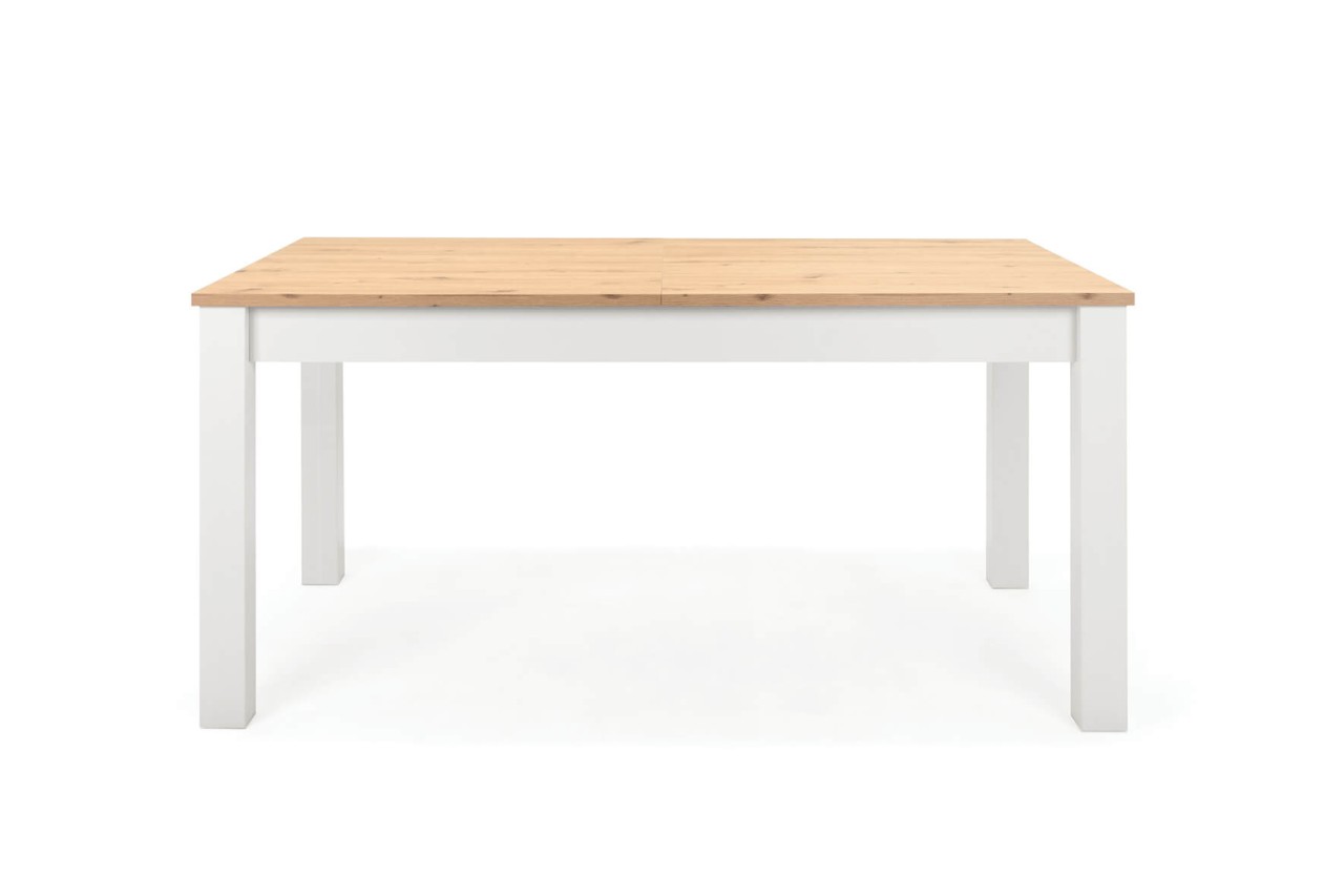 finori Auszugstisch Bergen 60 - 215 cm weiß Dekor Artisan Oak Esstisch