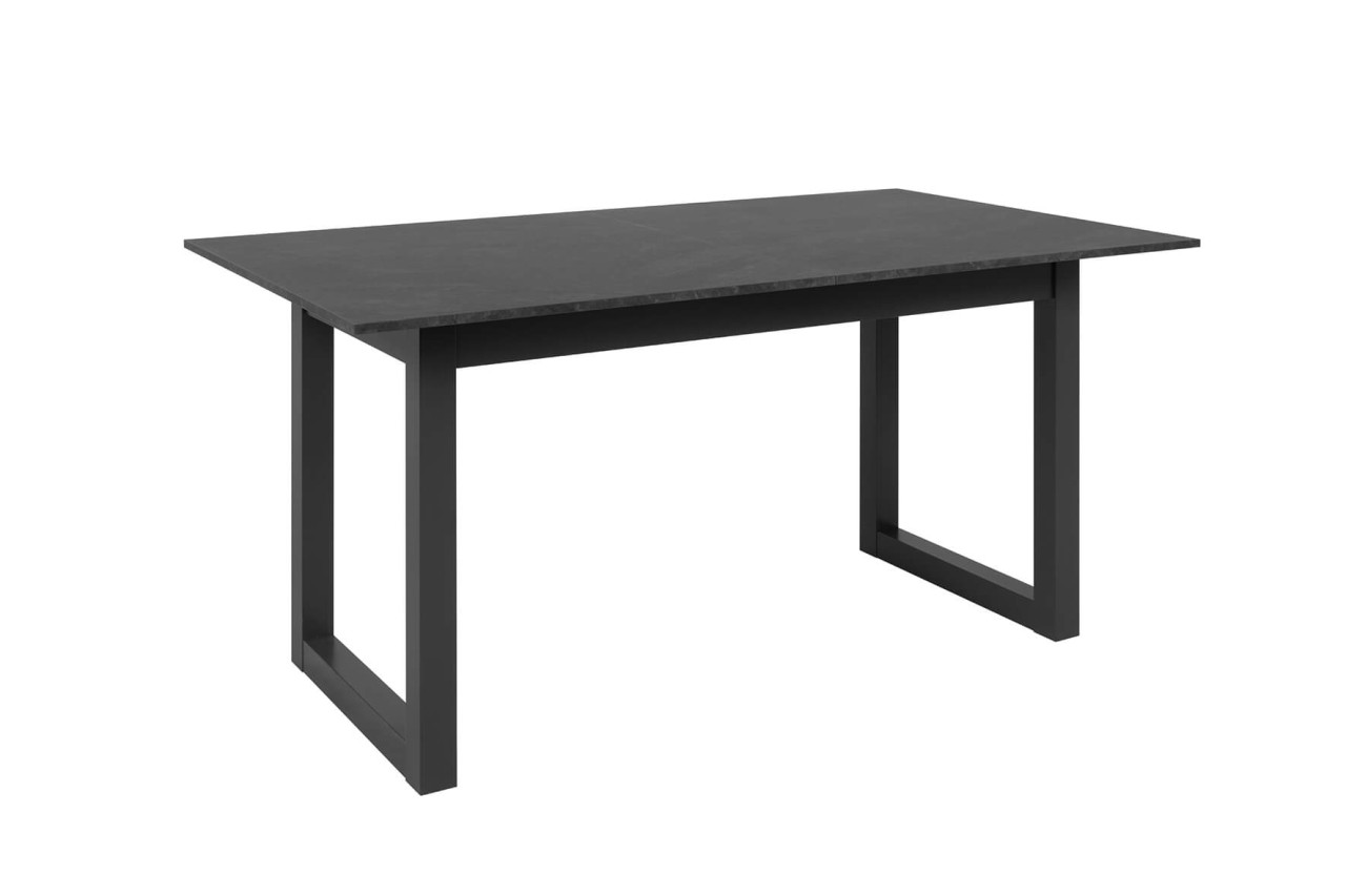finori Esstisch Austin 160-200 cm in Anthrazit / Schwarz ausziehbarer Tisch