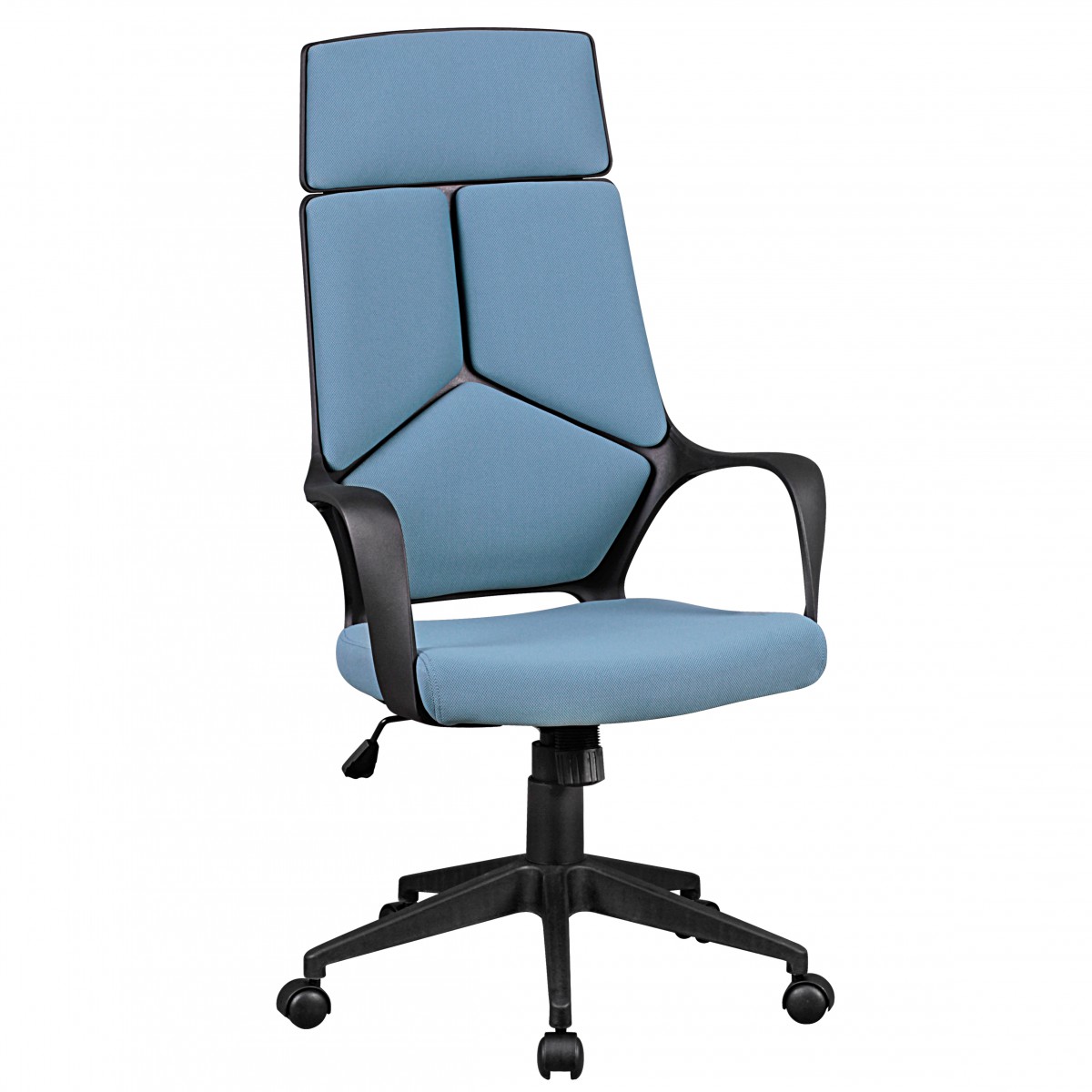 AMSTYLE Bürostuhl TECHLINE Stoffbezug Blau Schreibtischstuhl Design Chefsessel