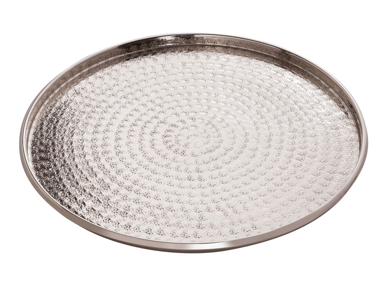 tinkaro Dekotablett BEZAN Metall Kerzentablett Silber